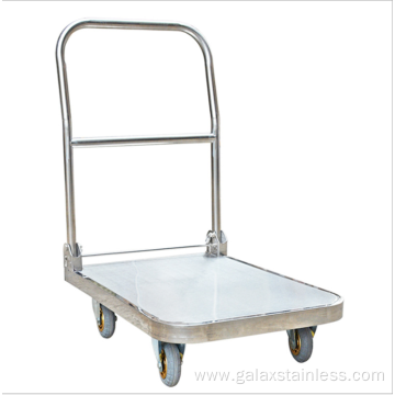 Stainless Steel Heavy Loading Platform Hand Trolley Cart